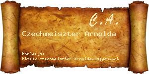 Czechmeiszter Arnolda névjegykártya